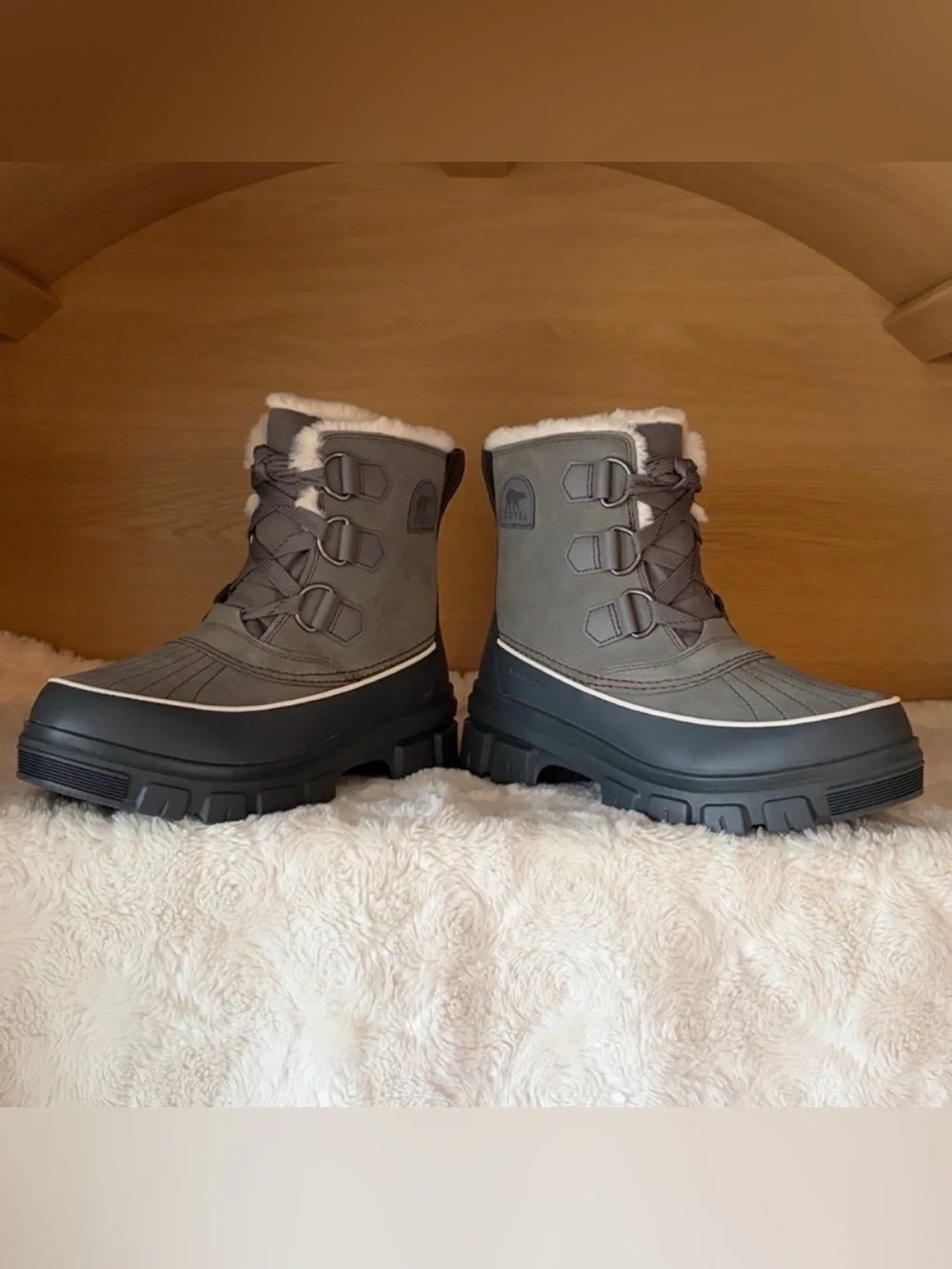 ✨$80✨NWT•SOREL Women's Tivoli V Waterproof Boot | Quarry, Grill 7.5